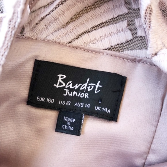 Bardot Junior's Embroidered Tiered LS Dress - Picture 5 of 5